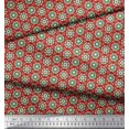 thumbnail image 2 of Soimoi Poly Georgette Fabric Artistic Floral Print Sewing Fabric Yard 42 Inch Wide, 2 of 3