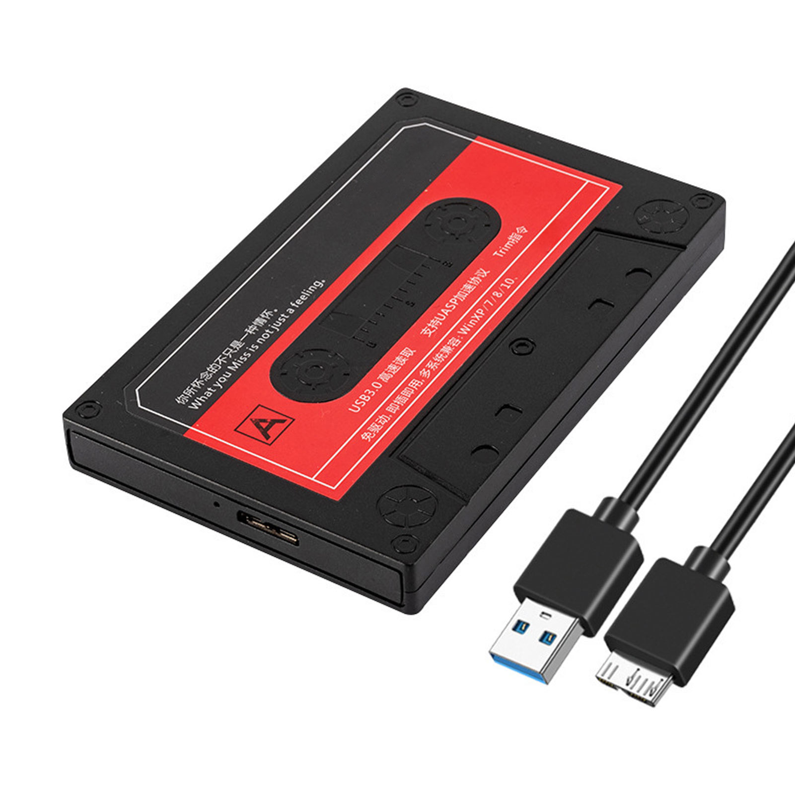 External Hard Drive Enclosure, 5Gbps High Performance 2.5 Inch  SSD Enclosure  for 2.5 inch HDD