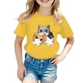 thumbnail image 1 of Girls Ruffle Long Sleeve Shirt Long Sleeve Thermal Shirt Girls 2t Girls Cat Top Kids Long Sleeve Tops Packs Shorts for Girls Size 6 Cat And Tops Girls 2t Long Sleeve Shirts Girls, 1 of 3