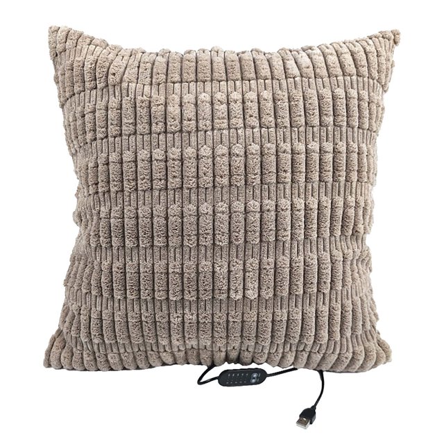 H Usb Electric Warming Pillow Case Cover With Multiple Heat Levels Timing Option And Cotton Material 17.7X17.7In For Personal Heating At Office Or Home