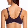 thumbnail image 2 of CHUANK Underwire Front Closure Bras for Women Black 34B, 2 of 3