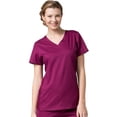 thumbnail image 1 of EON Women's COOLMAXÂ® Mesh Panel V-Neck Solid Scrub Top, 1 of 2