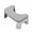 Grey, variant on PEONAVET Plastic Chamber Pot Bench Toilet Stool Squatting Poop Stool Bathroom Potty Step Stool Toilet Assistance Steps Step Stool Fits All Toilets Detachable Stackable