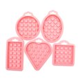 thumbnail image 1 of 5PC Silicone Waffle Molds, Food Grade, Non-Stick, Oven/Microwave Safe, For Air Fryer/Baking/Cake, 1 of 5