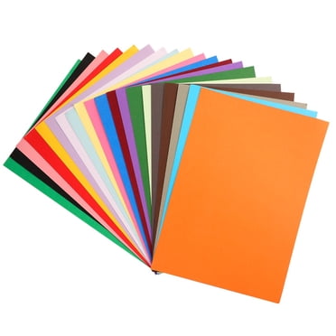 Cardstock 100 Sheets Heavy A4 Colored Papers 20 Colors Pure Wood Pulp Hard Card Stock for DIY Art, Card Making, Scrapbooking, Craft, Decor, Kids School Supplies
