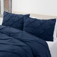 thumbnail image 2 of Nestl Couette Plissée Pincée, Ensemble Couette Simple/Simple TG, Bleu Marine, 2 of 6