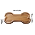 thumbnail image 3 of Dvkptbk A Plate Dog Bowl Dinner Solid Wood Oval Bread Bowl Kitchen Gadgets, 3 of 9