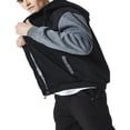 thumbnail image 4 of Winter Jacket for Men with Hood  Contrast Color  Long Sleeve Zip Sweatshirt, 4 of 7