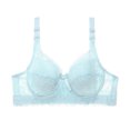 thumbnail image 1 of 2025 Womensy Lace Gathered Compression Sports Straps Breast Cup Wirelessfor Women, 1 of 3