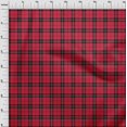 thumbnail image 3 of oneOone Georgette Viscose Fabric Tartan Check Printed Craft Fabric BTY 42 Inch Wide, 3 of 4