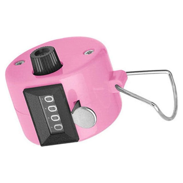 4 Digit Counting Manual Hand Tally Number Counter Mechanical Click Clicker