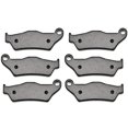 thumbnail image 2 of KMG Front + Rear Brake Pads Compatible with 2008 Gas Gas HP 200 250 Wild - Non-Metallic Organic NAO Brake Pads Set, 2 of 4