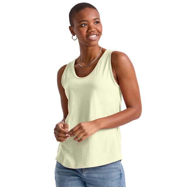 Hanes Débardeur en Coton pour Femmes Originals, 2TG, Solar Ice