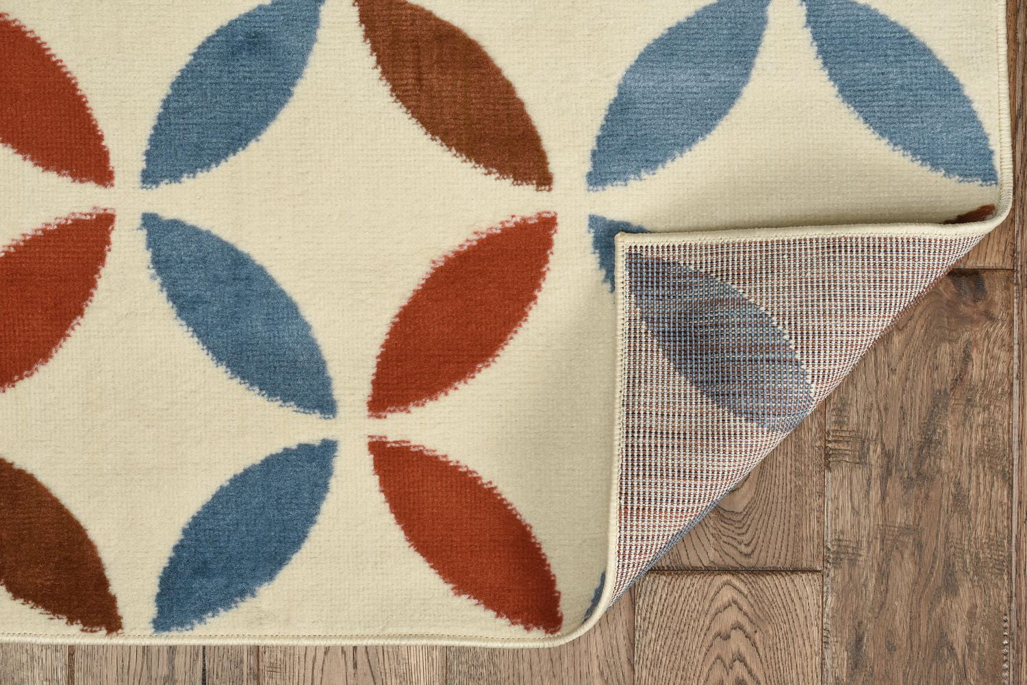 Tapis Capri Conrad os & bleu de 4 pi 3 po x 7 pi 3 po