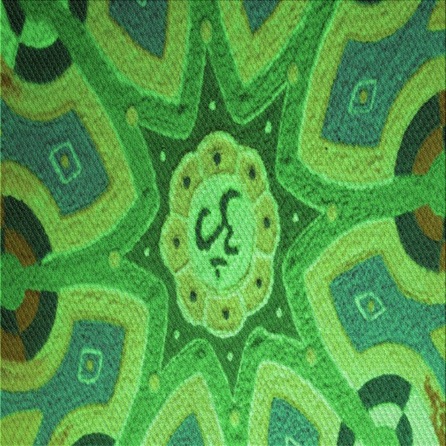 Ahgly Company Tapis d'Intérieur Lavable en Machine Carré Vert Forêt Transitionnel, 7 Pieds Carré