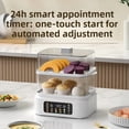 thumbnail image 3 of Double-Layer Electric Rapid Egg Steamer with 24-Hour Delay Start and Keep Warm Function, Stainless Steel Inner Plate Egg Boiler, Multi-Purpose Kitchen Cooking Hardware for Dormitory, 3 of 10