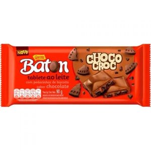 Garoto Baton Chocolat au lait avec/Cookies chocolat