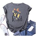 thumbnail image 4 of T-Shirts à Manches Courtes pour Femmes T-Shirts Décontractés pour Femmes à Imprimé Graphique Floral T-Shirt à Manches Courtes pour Enseignante Hauts T-Shirts pour Femmes Décontractés, 4 of 4