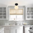 thumbnail image 4 of KCO Lighting Mid Century Modern Ceiling Light, Milk Glass Flush Mount Ceiling Light, Farmhouse Black Ceiling Light, 4 of 8