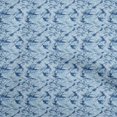 thumbnail image 1 of oneOone Rayonne Bleu Tissu Texture Matière de Robe Tissu Imprimé Tissu au Mètre 56 Pouces de Large, 1 of 4