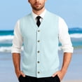 thumbnail image 1 of Gilet en Tricot Classique avec Boutons devant pour Usage Quotidien Décontracté et Professionnel - Gilet en Tricot Sans Manches Élégant pour Garde-Robe Homme, 1 of 7