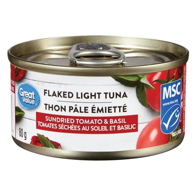 Great Value Flaked Light Tuna, Sundried Tomato & Basil