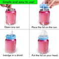 thumbnail image 4 of Hearth & Gear Sealing For Beverage Bottles Silicone And Cover With Integrated Straw Versatile Mini Cup Food Bag Sealer Wild Game Meat Bags 1000 Handheld Vacuum Sealer for Food Vacuum Sealer Storage, 4 of 5