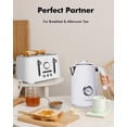 thumbnail image 4 of 1L Portable Stainless Steel Electric Kettle, Travel Mini Boiler, Auto Shut-Off, Cool Touch, White, 4 of 9