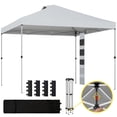 thumbnail image 1 of Outsunny 9.6 x 9.6 ft Pop Up Canopy Tent with Pockets, 1-Button Push, 1 of 10
