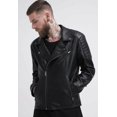 thumbnail image 1 of Leather Motorcycle Jacket Black Motorcycle Jacket Mens Leather Riding Jacket Motorcycle Jackets For Men Black Leather Motorcycle Jacket size M, 1 of 5