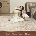 thumbnail image 4 of -Area Rug X Rugs for Living Room- Machine Washable Rug-Soft Living Room Rug-Vintage Non Slip Carpet-Rugs for Bedrooms Dining Room Living Room Office, 4 of 7