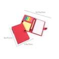 thumbnail image 3 of Notes Autocollantes à Bouton Rouge avec Stylo Bloc-Notes Mémo Autocollant Bloc-Notes Bureau École Planificateur Journal Fournitures d'Écriture Notes de Rappel Rouges Compagnon de Bureau, 3 of 6