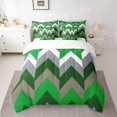 thumbnail image 2 of Erosebridal Green Geometric Bedding Sets Twin Size, Chic Minimalst Comforter Sets with Sheets, Abstract Decor, Reversible 7-Piece, 2 of 5