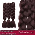 thumbnail image 2 of Ombre Jumbo Braiding Hair Extensions High Temperature Synthetic Twist Hair Multiple Colored Hair, 2 of 5