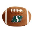 thumbnail image 1 of CFL Saskatchewan Roughriders Football Shaped Cushion, 1 of 4