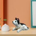 thumbnail image 4 of Cute Bobble Head Dogs Figurine Model Simulation Shaking Head Dog Nodding Dog for Husky, 4 of 8
