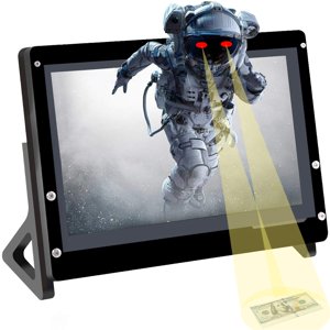 DORHEA pour Raspberry Pi 7" Module de moniteur d'écran tactile 7 de pouce IPS écran tactile portatif 1024X600 Moniteur de jeu pour Pi 4/3/2/ Zero/B B+,Support Raspbian Ubuntu Xbox /PS4 /Mac iOS/Win10