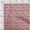 thumbnail image 2 of oneOone Tissu en Rayonne Rouge à Fleurs pour Robe Tissu Imprimé au Mètre 56 Pouces de Large, 2 of 4