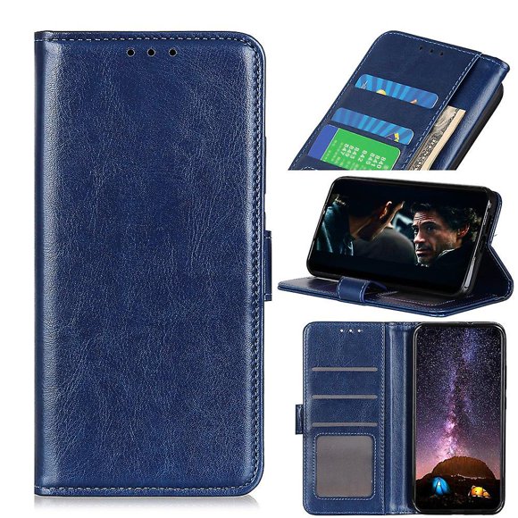 For Samsung Galaxy A51 4G Phone Case Bag Feature Crazy Horse Leather Flip Wallet Phone Folio Cover