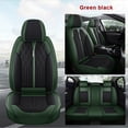 thumbnail image 2 of Maidao Car Seat Covers Leather Full Set for Mazda for CX-5 2013-Present 5 Seats Airbag Compatible Waterproof Front Rear Cushion Protector Black and Green, 2 of 9