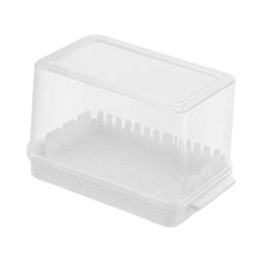 Abbracc Butter Dish with Lid Butter Dish Cutting Sealed Rectangular Storage Box Kitchen L
