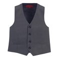 thumbnail image 2 of Gioberti Gilet de Complet Formel à 4 Boutons pour Garçon, Charbon, Taille 7, 2 of 4