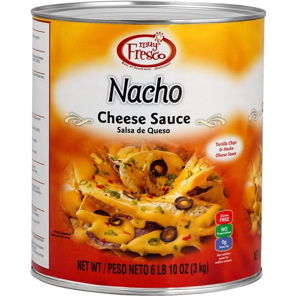 Muy Fresco - Nacho Cheese Sauce - Tortilla Chips/Nachos Sauce - 2.84Ltr Can - 100oz - 1ct - rich, savory taste that's perfect for any occasion (1ct)