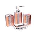 thumbnail image 4 of Abbracc 4x Bath Accessory Vanity Accessory Set Lotion Bottle Toilet Accessories Set Soap Rose, 4 of 9