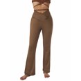 thumbnail image 2 of Women's Bootcut Yoga Pants Crossover High Waisted Workout Leggings Stretch Through Tummy Control Flare Pants, 2 of 6