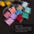 thumbnail image 4 of 100Pcs/Set Floss Bobbins Lightweight DIY Plastic Embroidery Craft Sewing Thread Boards, 4 of 8