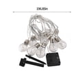 thumbnail image 3 of Dvkptbk String Linght Solar String Lights Outdoor Light Strings with 10 LED Filament Bulbs Patio Lights for Home Garden Tents Porch Backyard Patio Party Wedding Lighting & Ceiling, 3 of 9