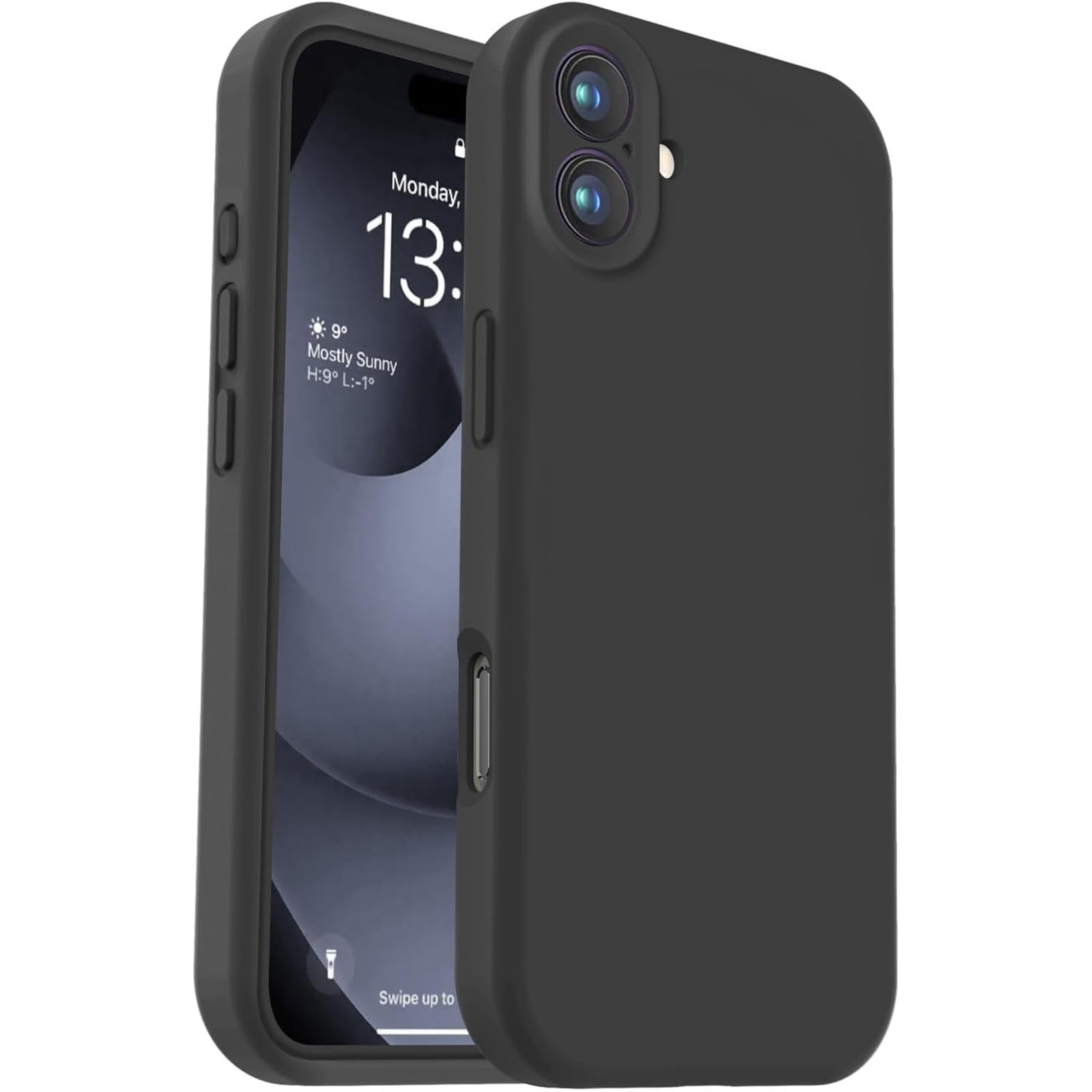 Dteck for iPhone 16 Plus Case Compatible with MagSafe, Liquid Silicone [Soft Anti-Scratch Microfiber Lining] Shockproof Phone Case for iPhone 16 Plus 6.7 inch,Black