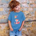 thumbnail image 2 of TZEWGL Hauts pour Enfants Imprimé Graphique Col Rond Manches Courtes Ample pour Filles Garçons Taille 2-3T, 2 of 4
