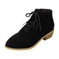 thumbnail image 2 of LSLJS Bottes Western Tendance Décontractées à Tige Courte Style Rétro à Talon Épais Pointu Nouvelles Bottes pour Femmes, 2 of 7